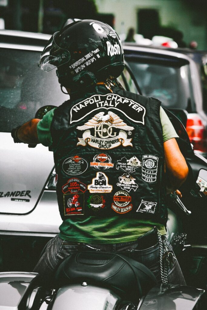 biker jacket patch