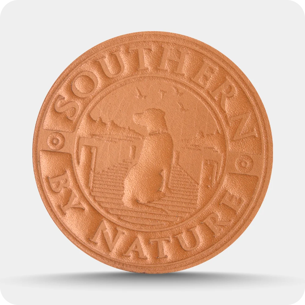 Leather Debossed Embossed Patch southern