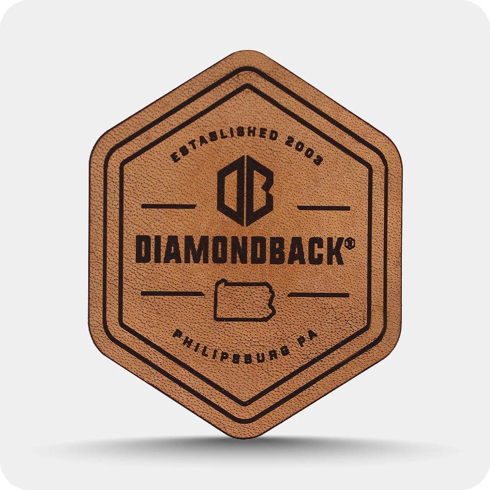Leather Engraving Patch diamondback
