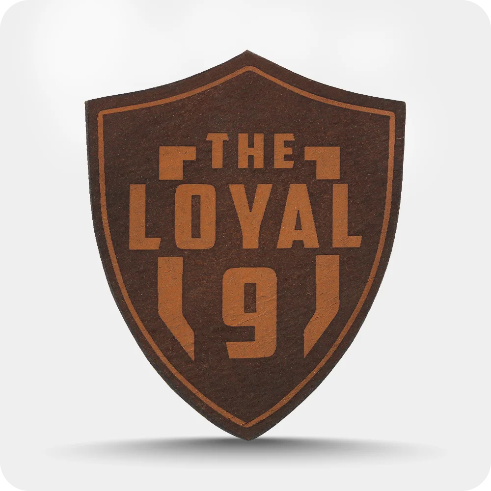 Leather Engraving Patch the loyal 9