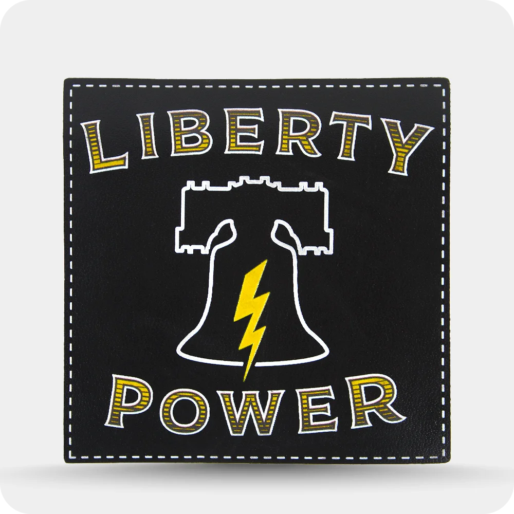 Printed Leather Patch liberty power